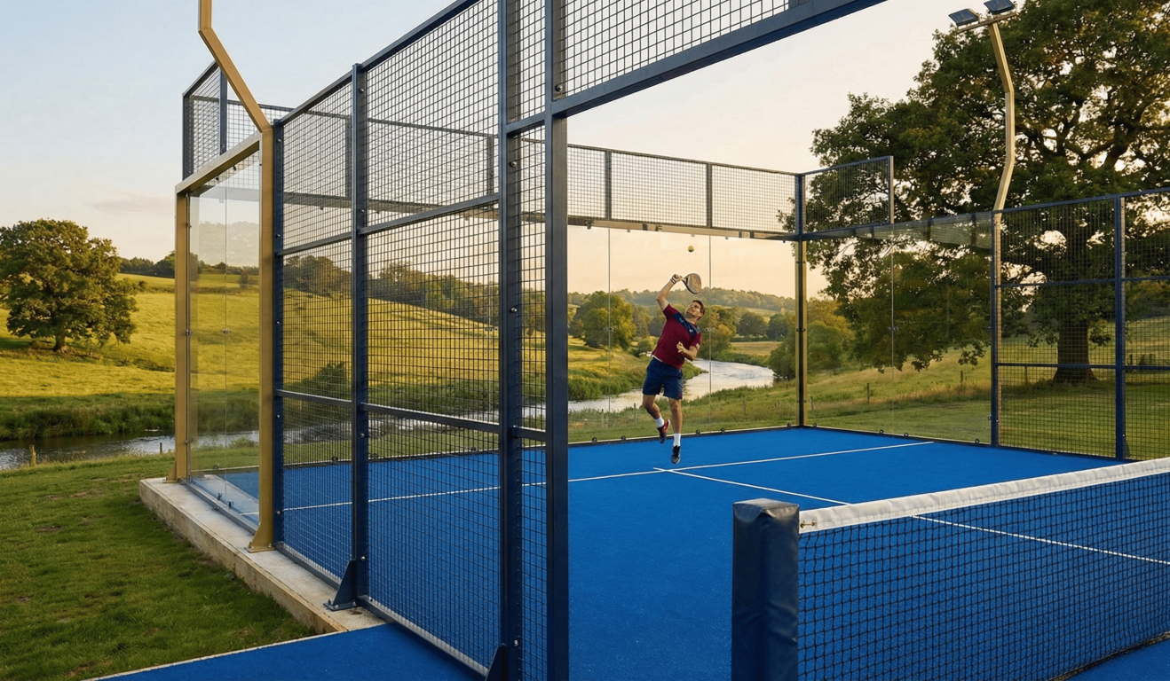 Padel court in Richmond Park